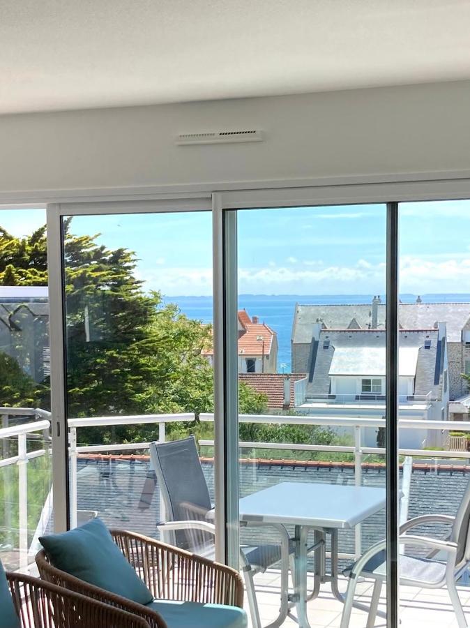 Grand Et Luxueux Appartement Lumineux 4 Pers Vue Mer Wifi Inclus Quiberon Exterior foto
