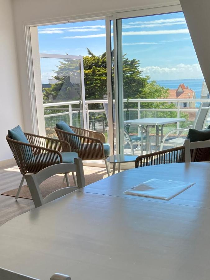 Grand Et Luxueux Appartement Lumineux 4 Pers Vue Mer Wifi Inclus Quiberon Exterior foto